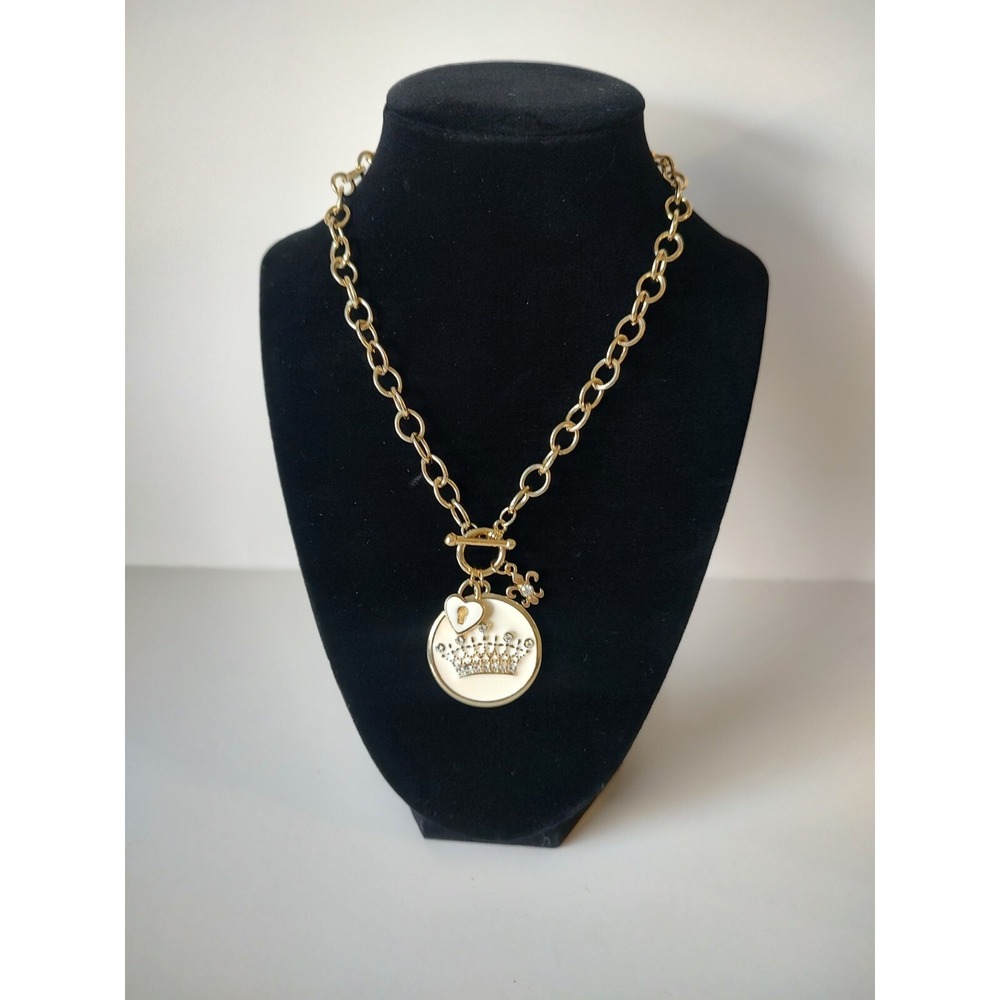 Guess chain gold tone‎ necklace choker crown